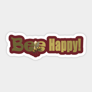 Bee Happy Sticker